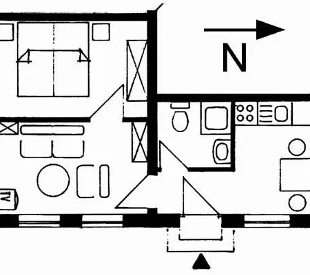 Haus Am Deich דירה Utersum